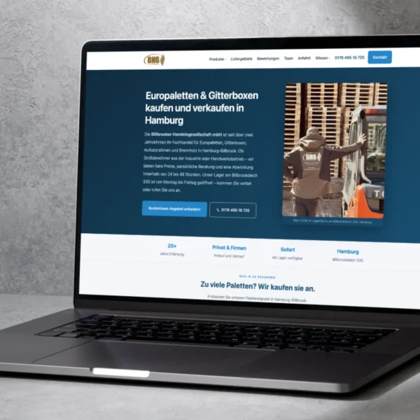 Billbrooker Handelsgesellschaft Website